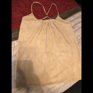 Suede brushed color tan brand new